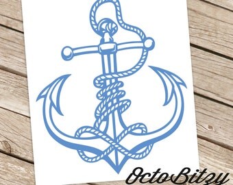 Anchor's Away, Nautical Anchor Decal Sticker