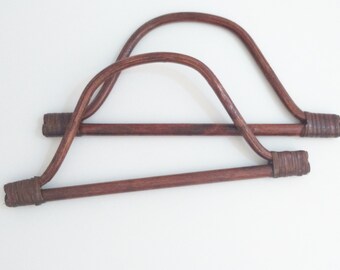 1 pair of wood bag handles 26 cm, handbag, make a bag supplies