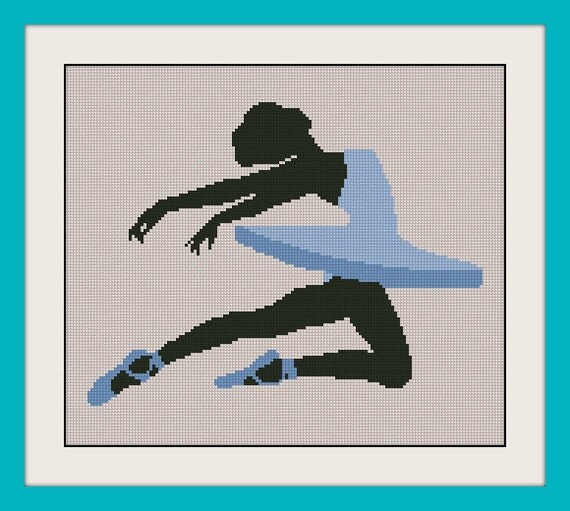 Ballet dancer cross stitch pattern Cross stitch pattern PDF