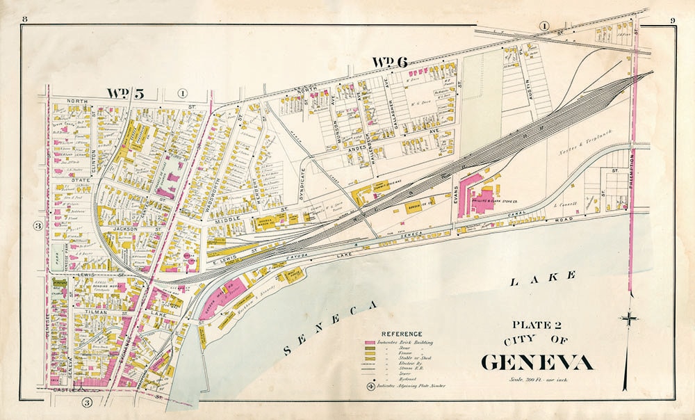 Geneva New York City Map Plate 2
