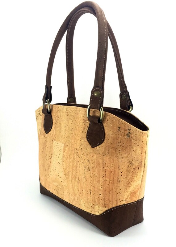 Beautiful Ladies Handbag ,Natural Cork Bag,Eco friendly material,FREE