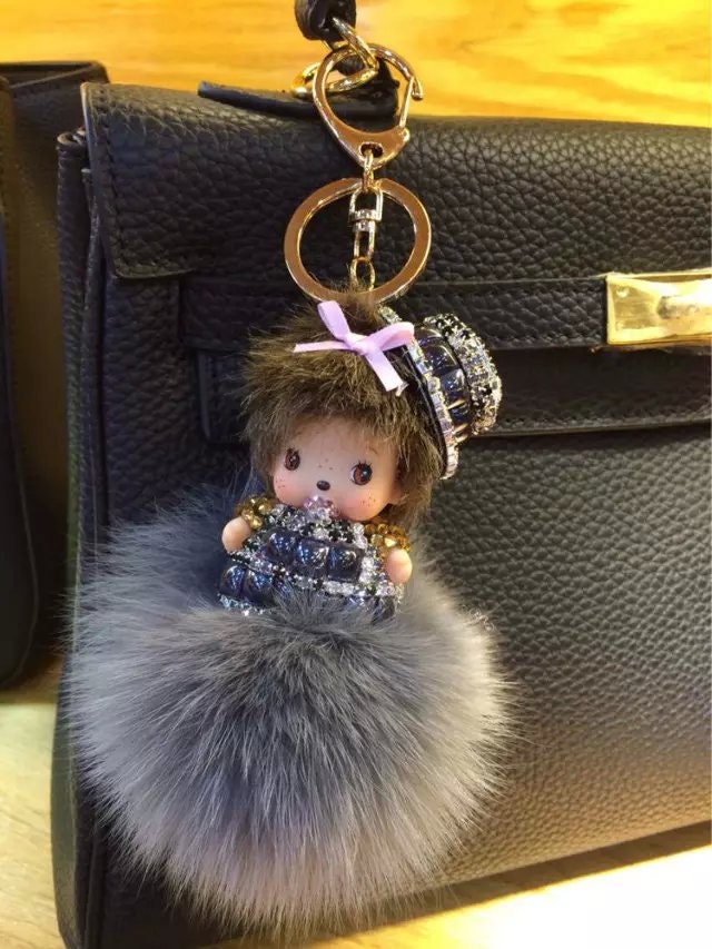 monchhichi doll keychain