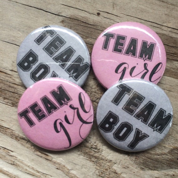 40 Stück Gender Reveal Button Pins - Baby Shower Deko In Rosa Und Blau