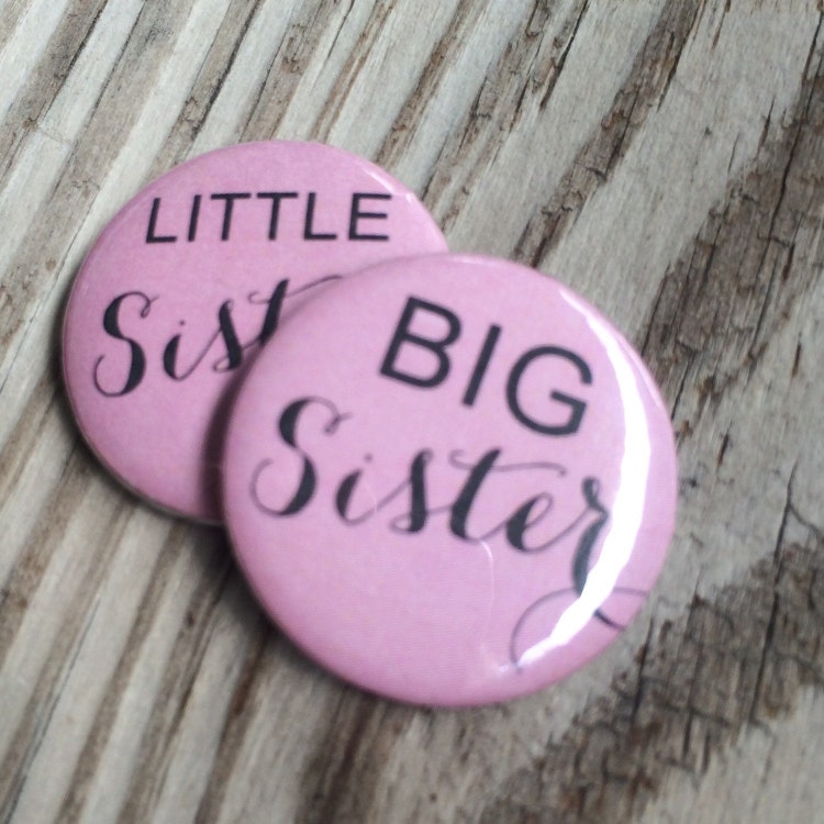 Big Sister Little Sister Sorority Pins By Whiterabbitsdesign