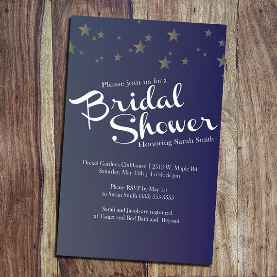 Starry Night Under the Stars Bridal Shower Wedding