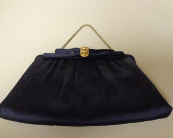 Classy Vintage Navy Blue Purse