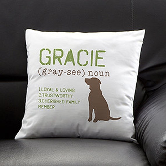Definition of My Dog Personalized Pillow
