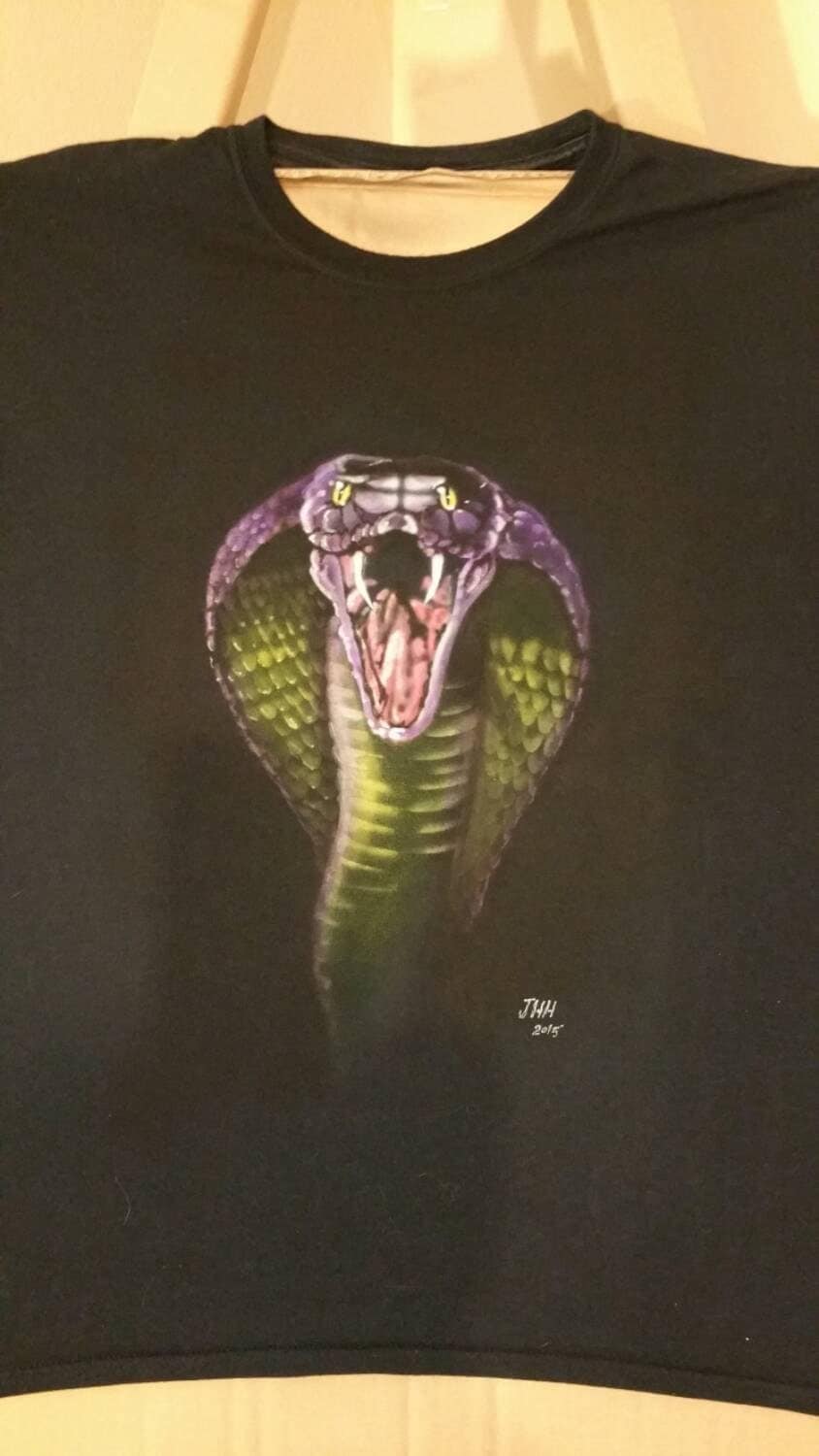 Cobras T Shirt By Hotspringsairbrush On Etsy 