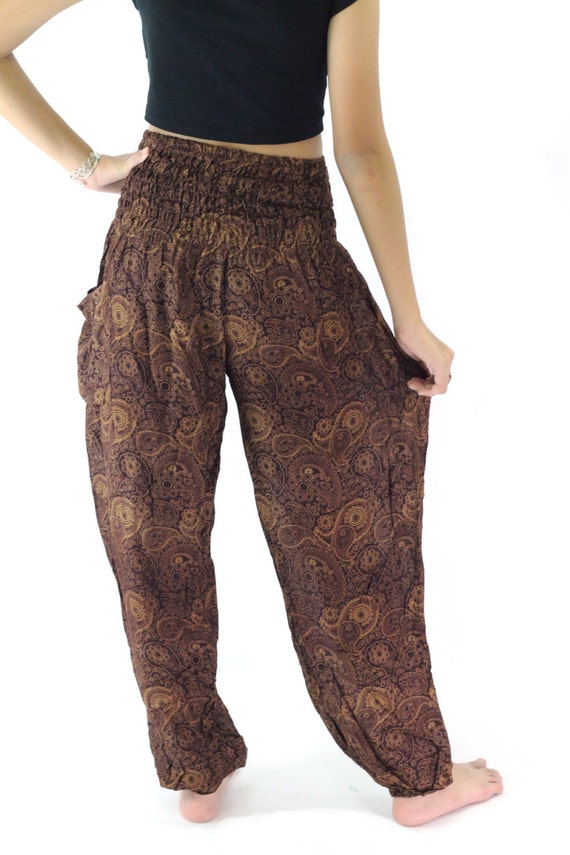Hippie pants / Boho pants / Harem pants one size by Waverleytiedye