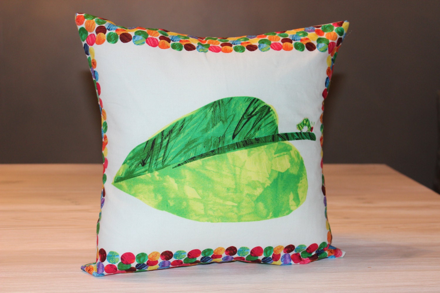 hungry caterpillar pillow