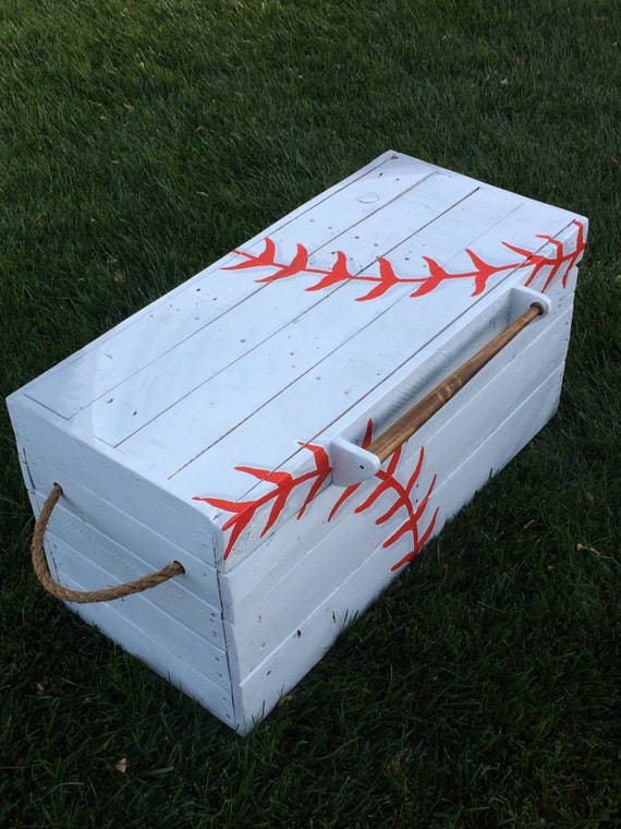 custom toy box-baseball toy box-baseball theme-large custom