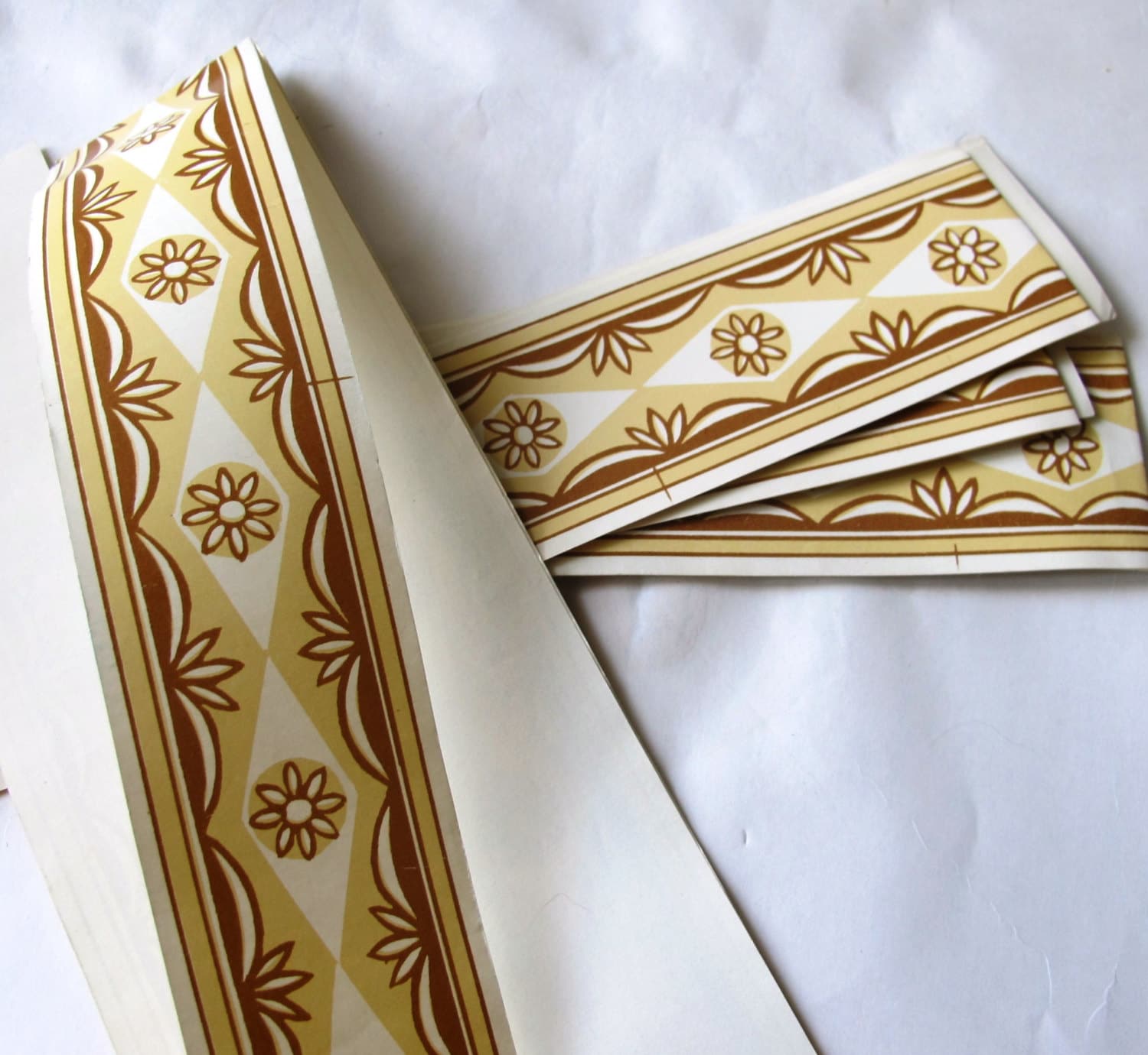 Vintage Geometric Wallpaper Border Set of 5 Borders Retro