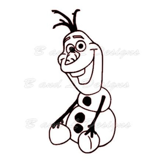 olaf from frozen silhouette studio cutting by