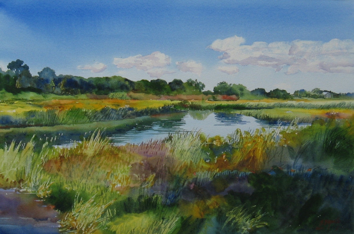 Cape Cod Watercolor Print Cape Cod Painting Cape Cod