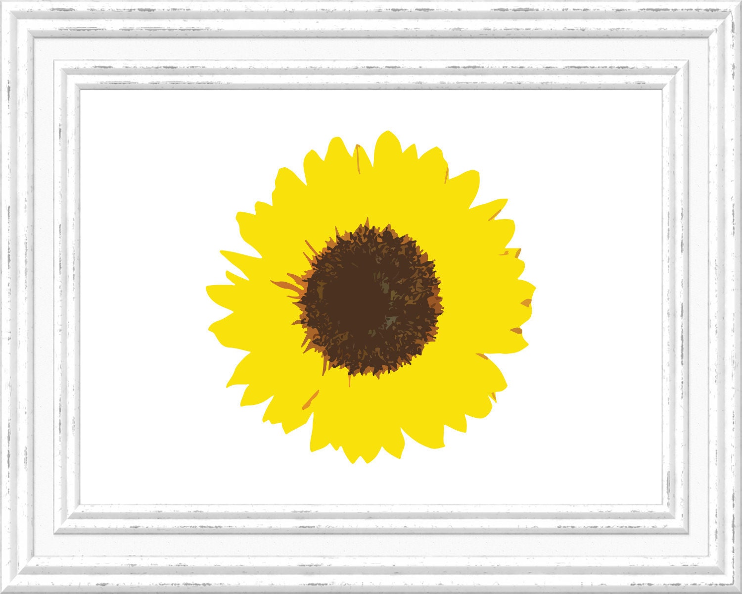 Sunflower Print Sunflower Wall Art Sunflower Printable