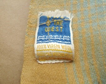 100% Virgin Wool  O' The West blanket from Portland Woolen Mills