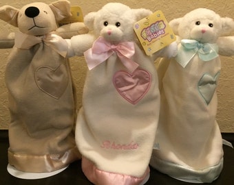 Full Sized Lovies, Personalized Baby Blanket,lovey, baby lovy, personalize lovie blanket,security blanket,lovy, baby shower ideas