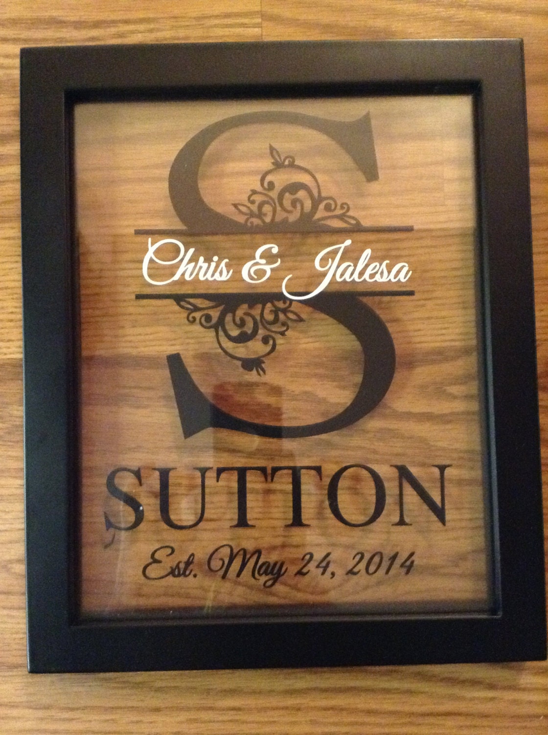 Download Personalized Floating Frame Split Letter Wedding by ...