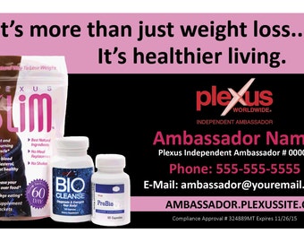 Plexus Business Card - More than weight loss - Compliance Approved