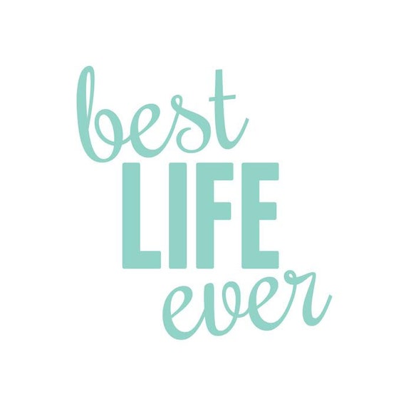 Download Best Life Ever Car Decal // Car Vinyl Decal // This is the