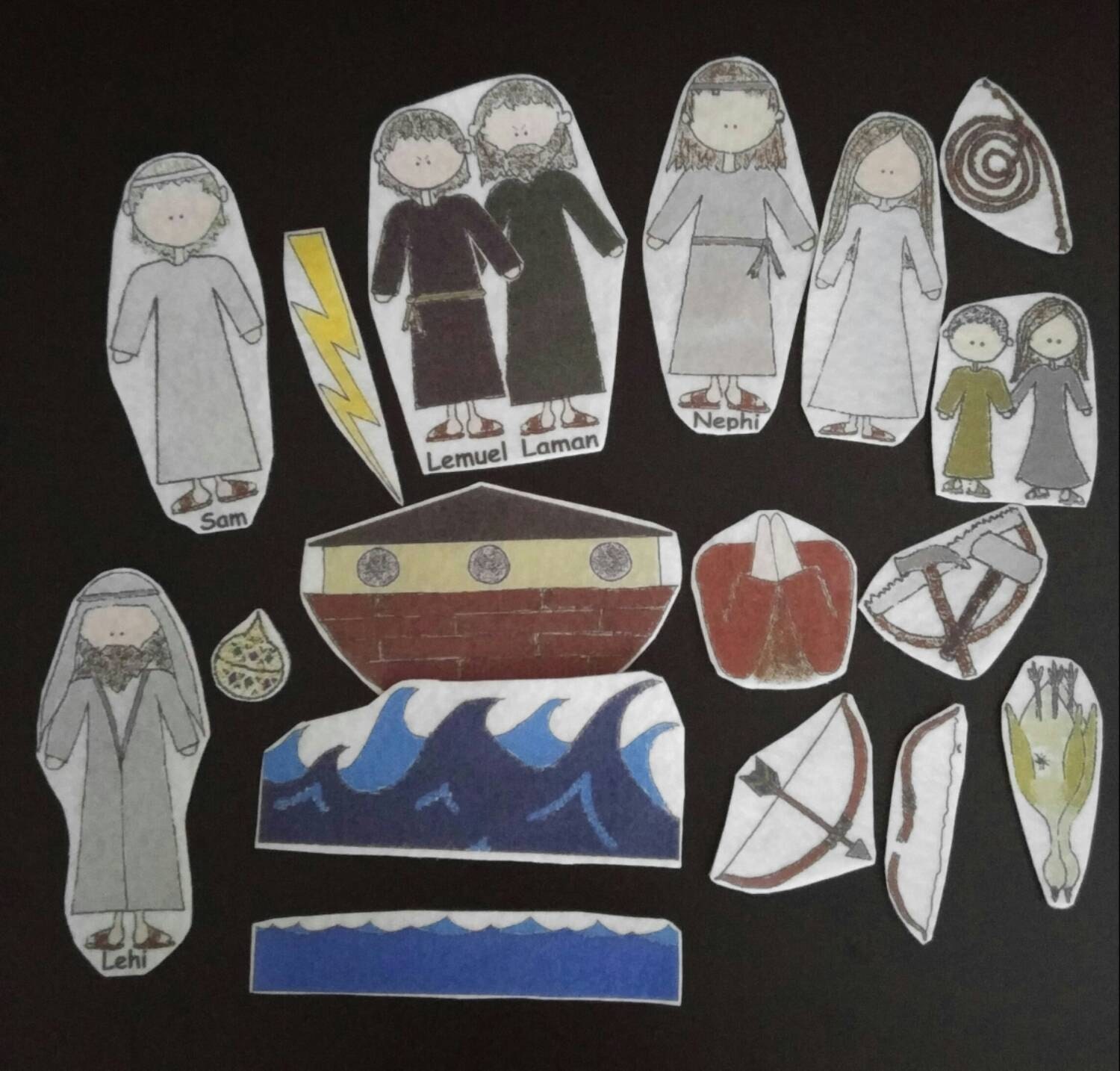 Nephi Flannel Board Story Family Home Evening Felt Set