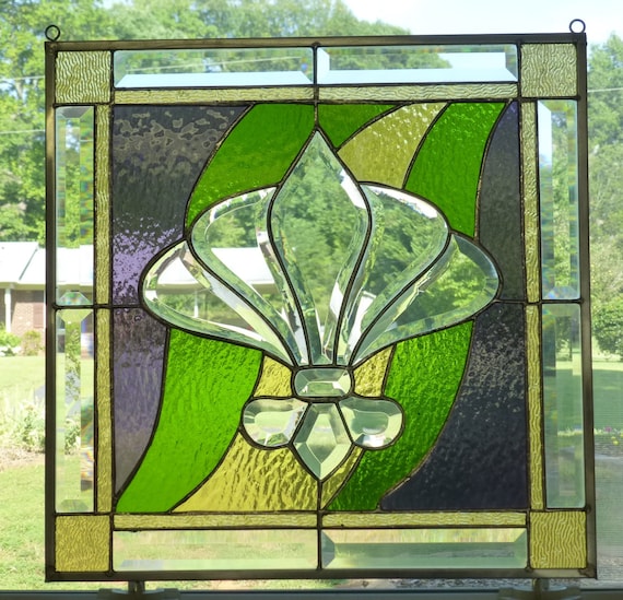 mardi gras stained glass