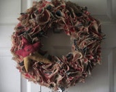 Americana Burlap Wreath