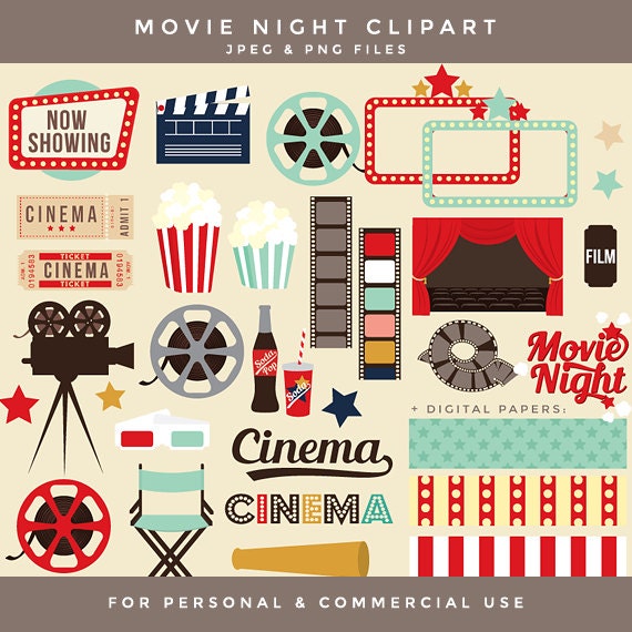clipart movie night - photo #31