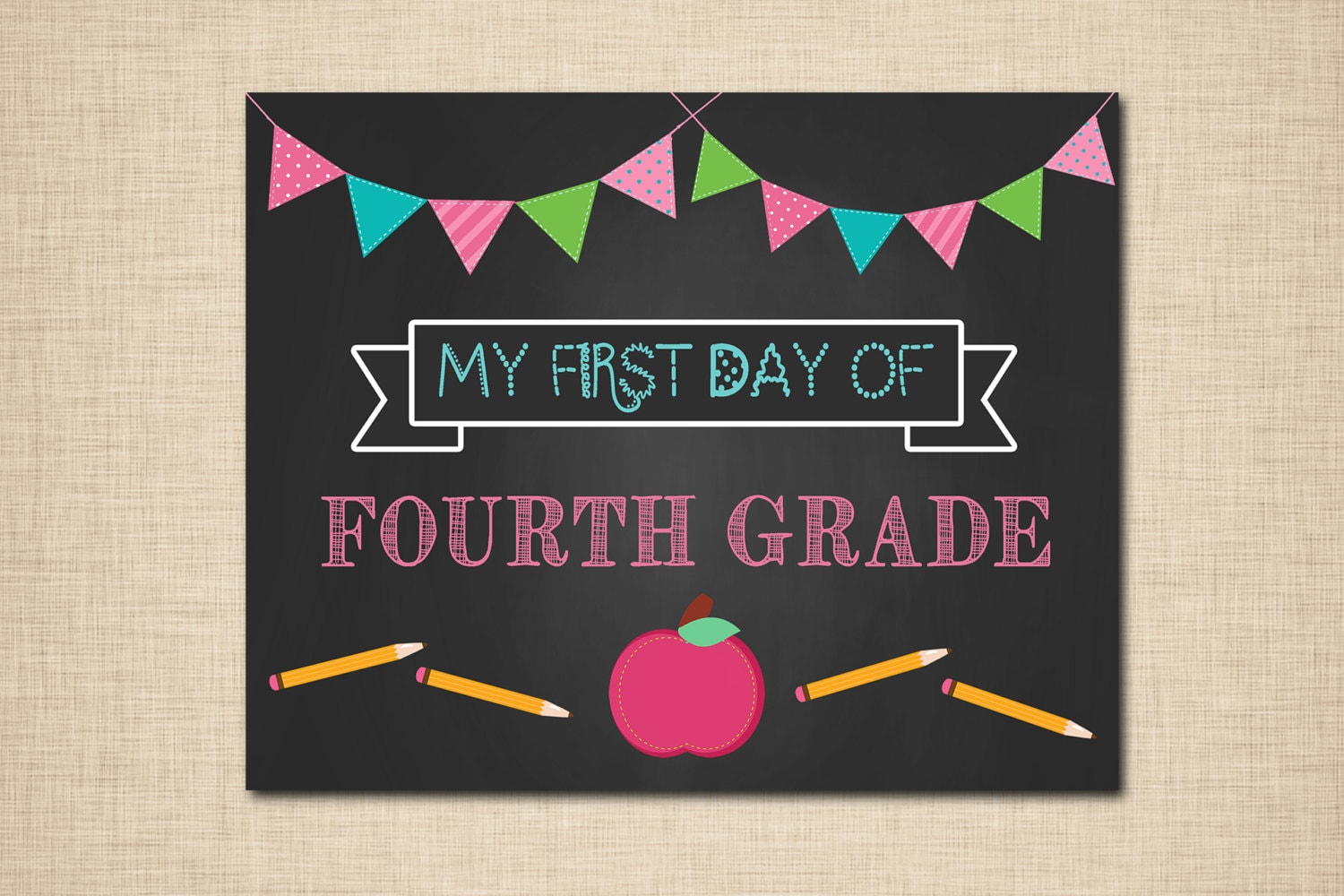 First Day Of School 4th Grade Printables
