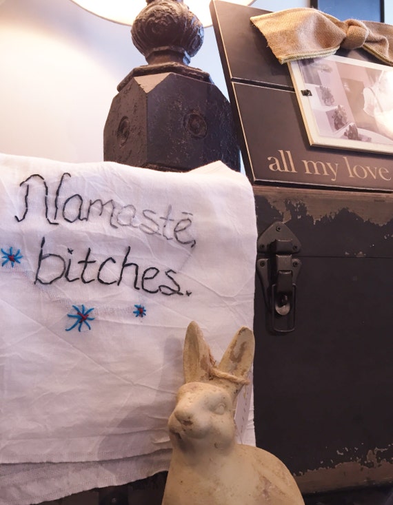 Yoga End of Class Dishtowel