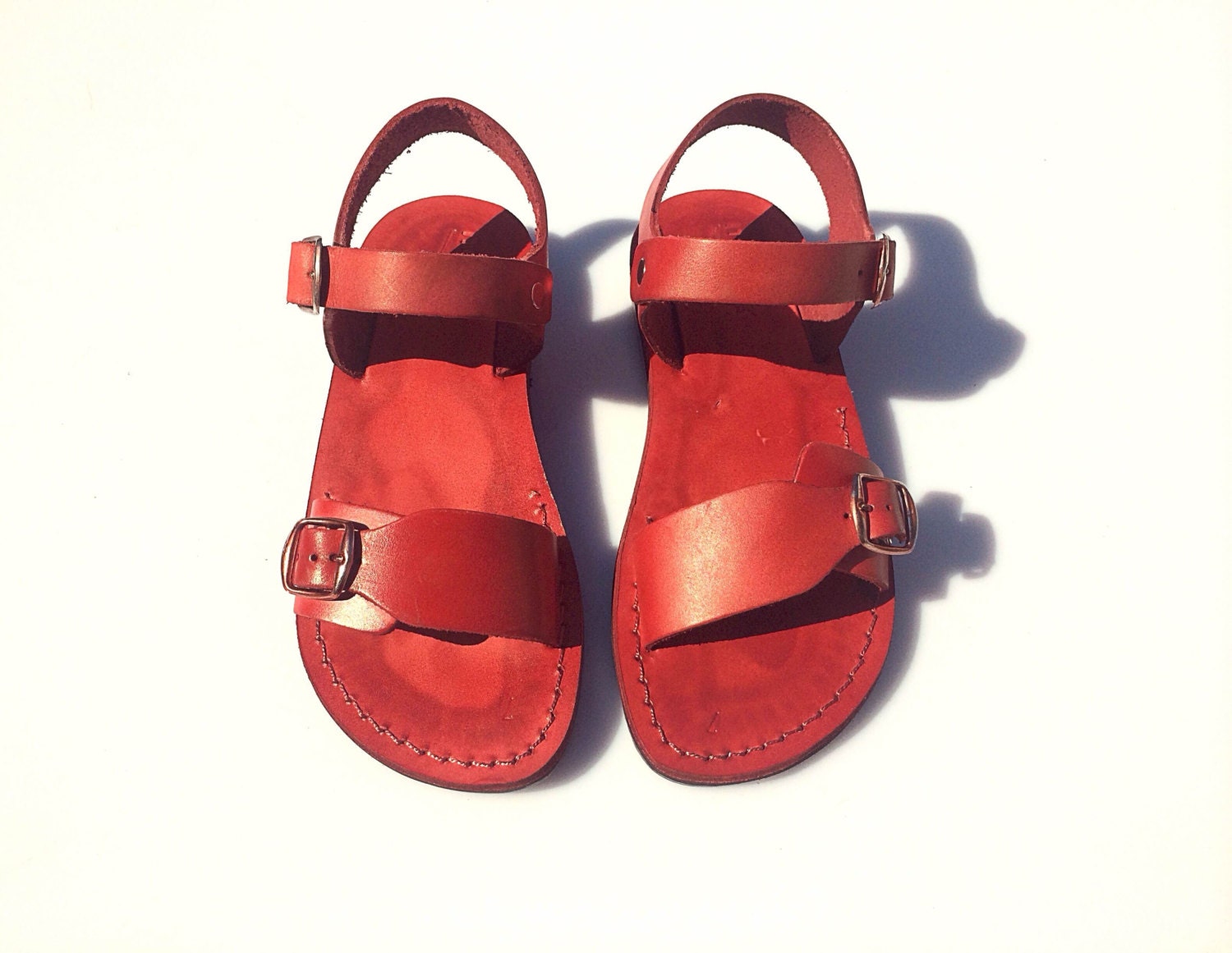 CLEARANCE SALE Red Eclipse Leather Sandals for Men & Women