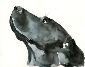 CUSTOM PET PORTRAIT Original watercolor painting 8X10inch