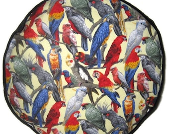 Parrots Pouffe Footrest Floor Cushion Pouf