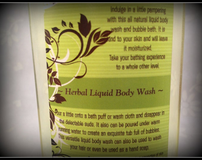 Natural Scented Body Wash - Fragrant Bubble Bath - Liquid Bath Soap - Liquid Hand Soap - Bath and Body