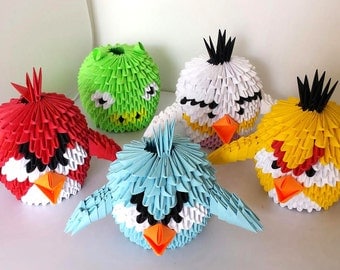 3d Origami Angry Bird