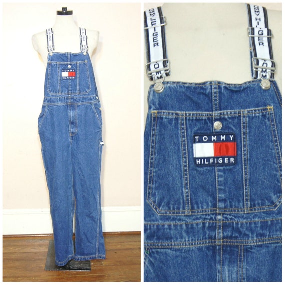 90s Tommy Hilfiger Overalls Small Dungarees Jumper Normcore