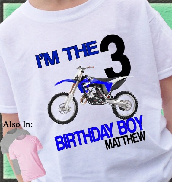 dirtbike birthday shirt