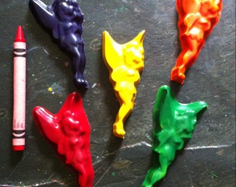 Tinkerbell Inpired crayons