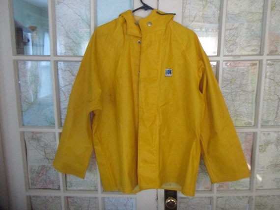 True Vintage Helly Hansen Adult Unisex Small Yellow Raincoat