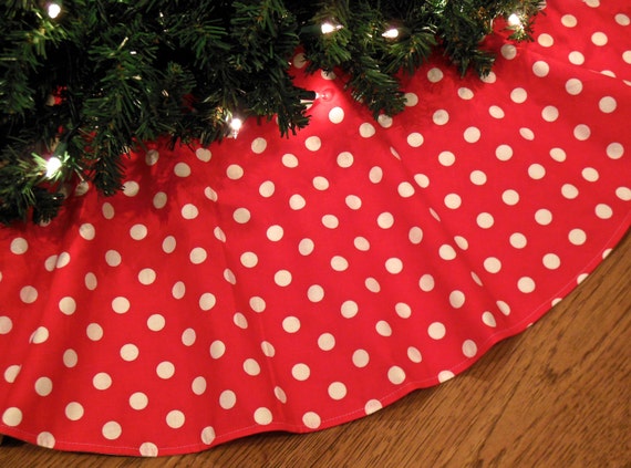white polka dot christmas tree skirt red and white christmas white polka dot christmas tree skirt red and white christmas
