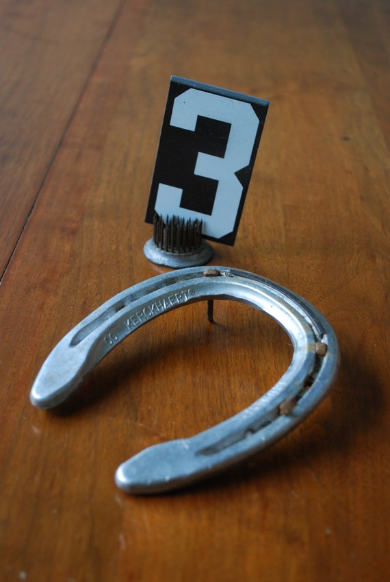 Vintage Horse Shoe Aluminum with three tacks good luck