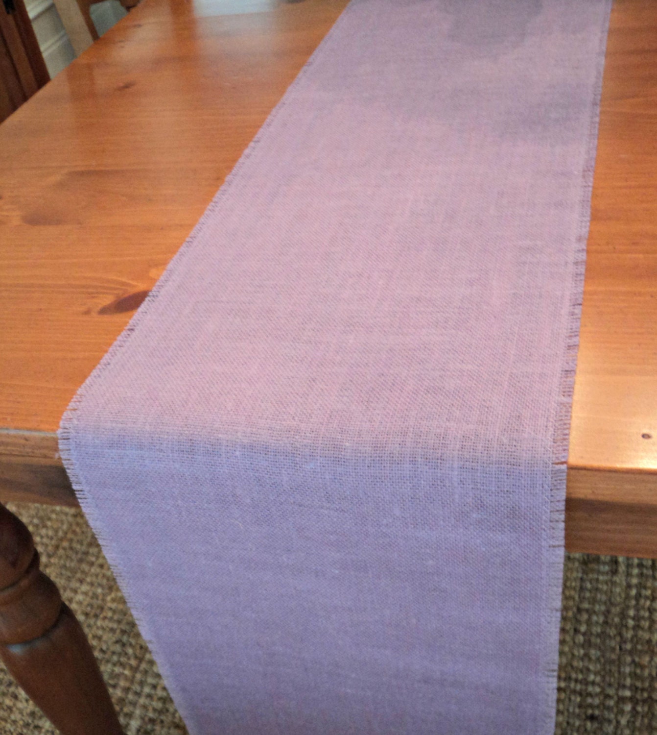 Lavender Burlap Table Runner Bridal Shower Decorations