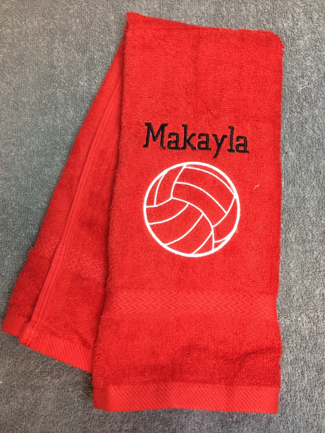 Volleyball Personalized volleyball towel with one name and