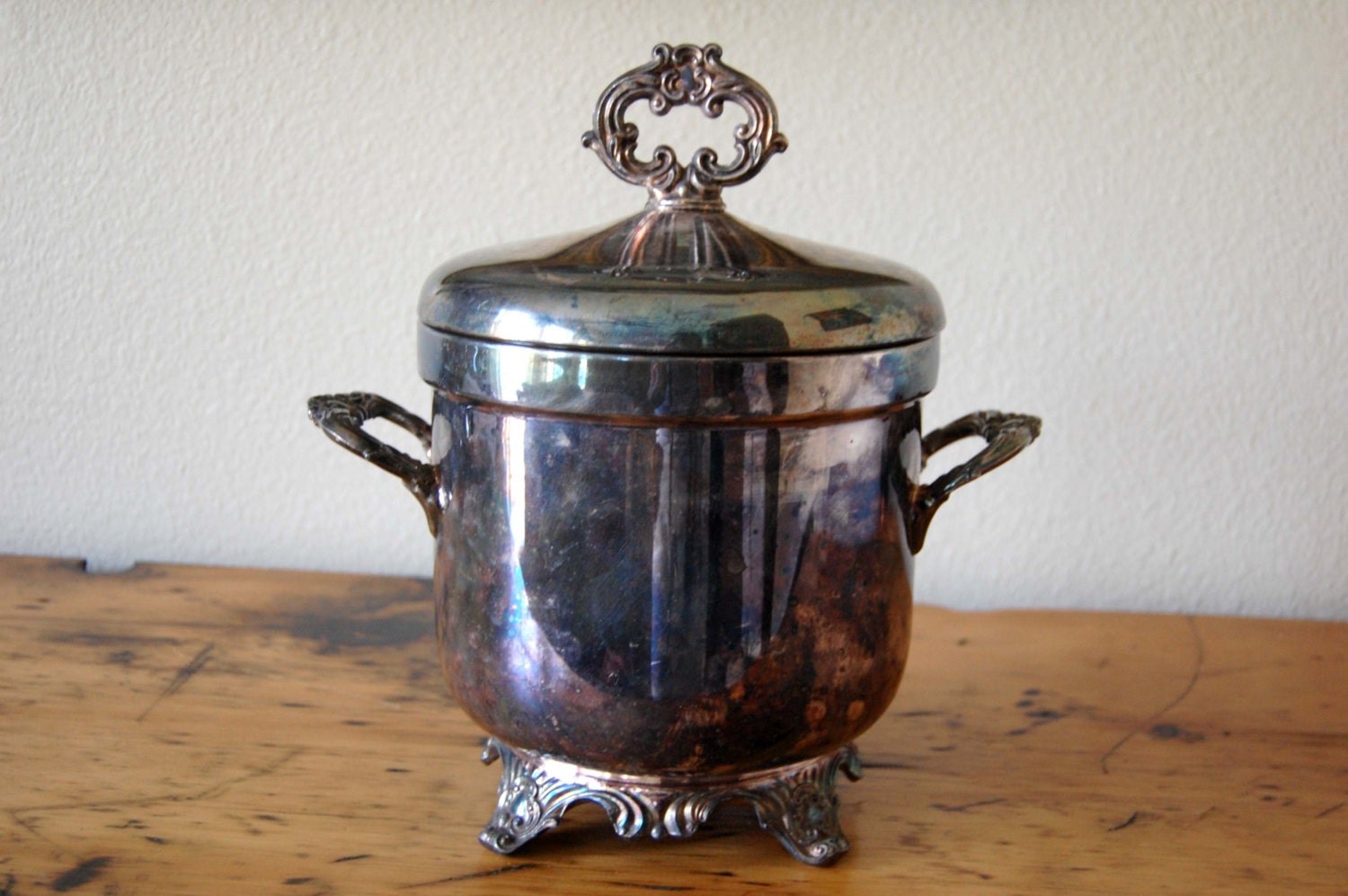 Vintage FB Rogers Silver Plated Ice Bucket Vintage Ornate