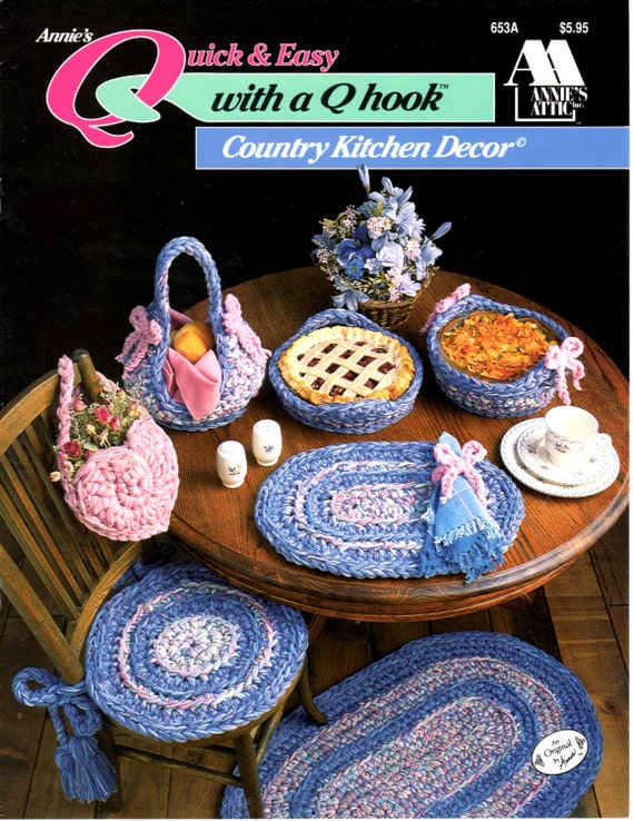 Kitchen Decor Crochet Pattern Book Vintage