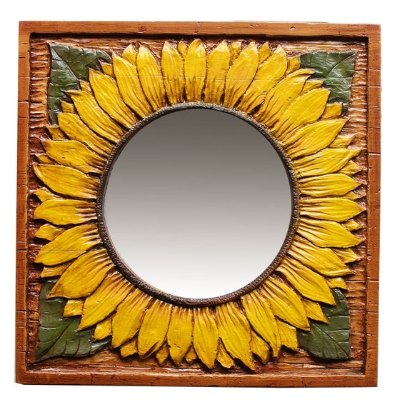 Sunflower Decor Wall Mirror
