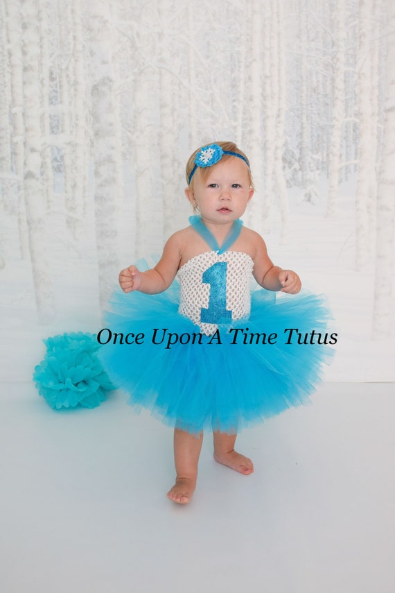 Choice Of Number Winter Wonderland Birthday Tutu Dress
