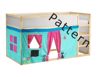 Bed Playhouse Pattern / Kura bed playhouse / Bed curtain pattern