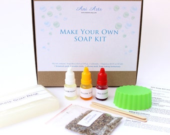 DIY Soap KIT, Soap Making Craft Kit, Make Your Own Soap Kit, Kids Craft Kit, Christmas Gift