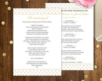 Printable Gold Menu Free Place Card Template by AmeliyCom on Etsy